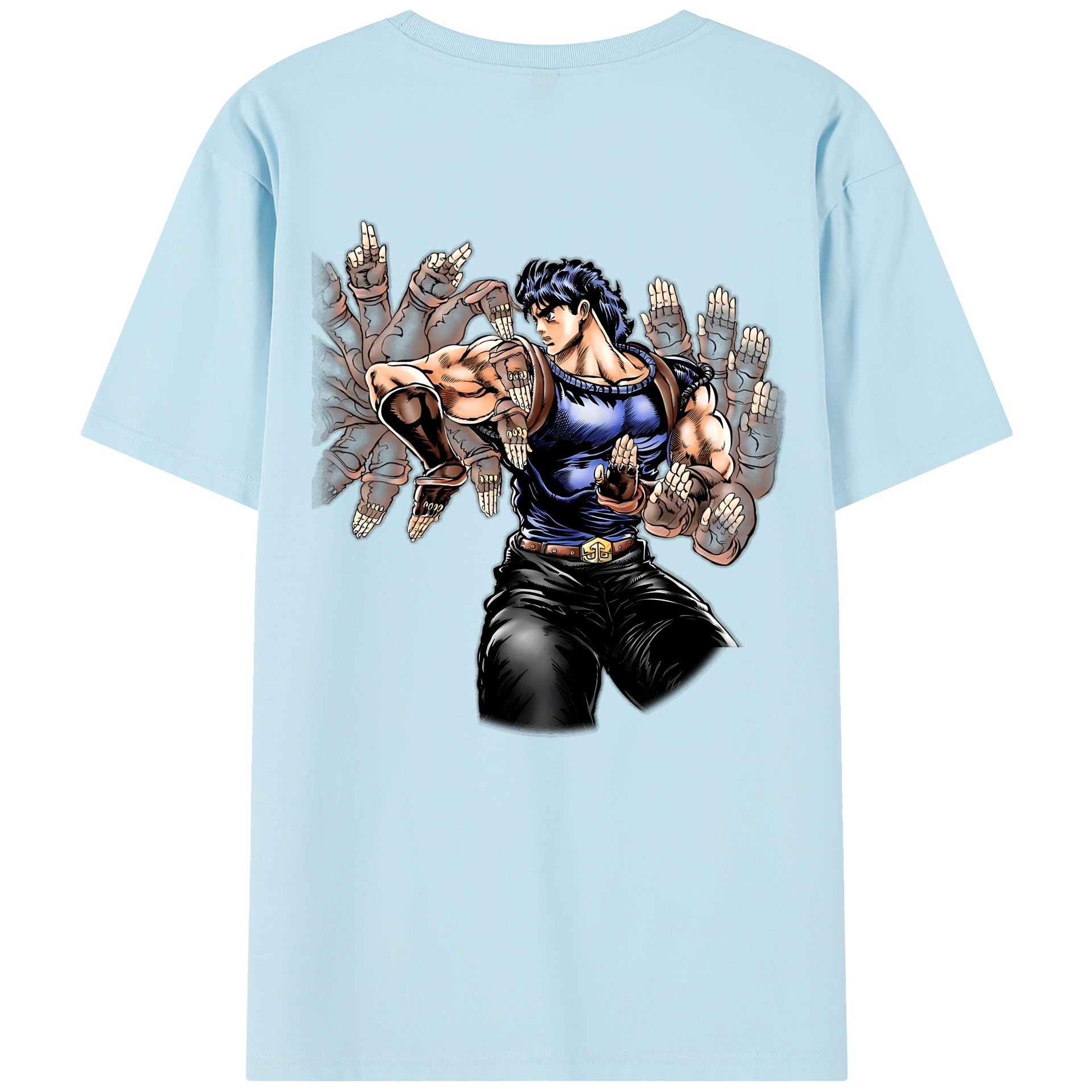 （画像用） ジョジョの奇妙な冒険 /ジョナサン?ジョースター JoJo's Bizarre Adventure Jonathan Joestar 綿100％半袖Tシャツ（背面プリント）